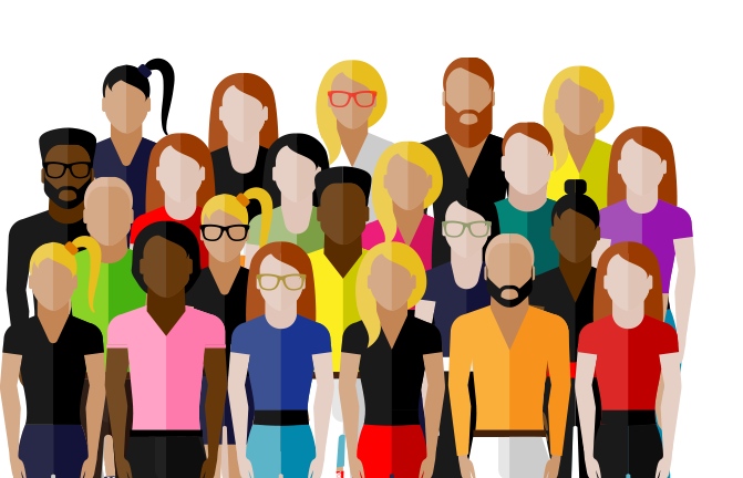 Personas de distintos colores